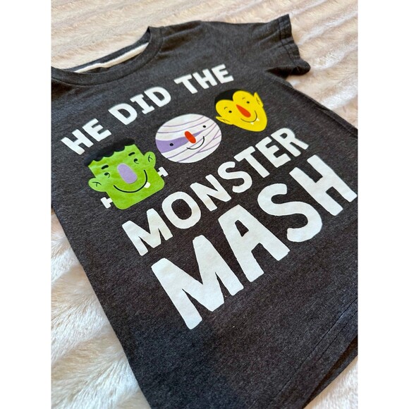 Toddler Halloween Monster Mash Short Sleeve Tshirt Size 2t - Picture 2 of 5